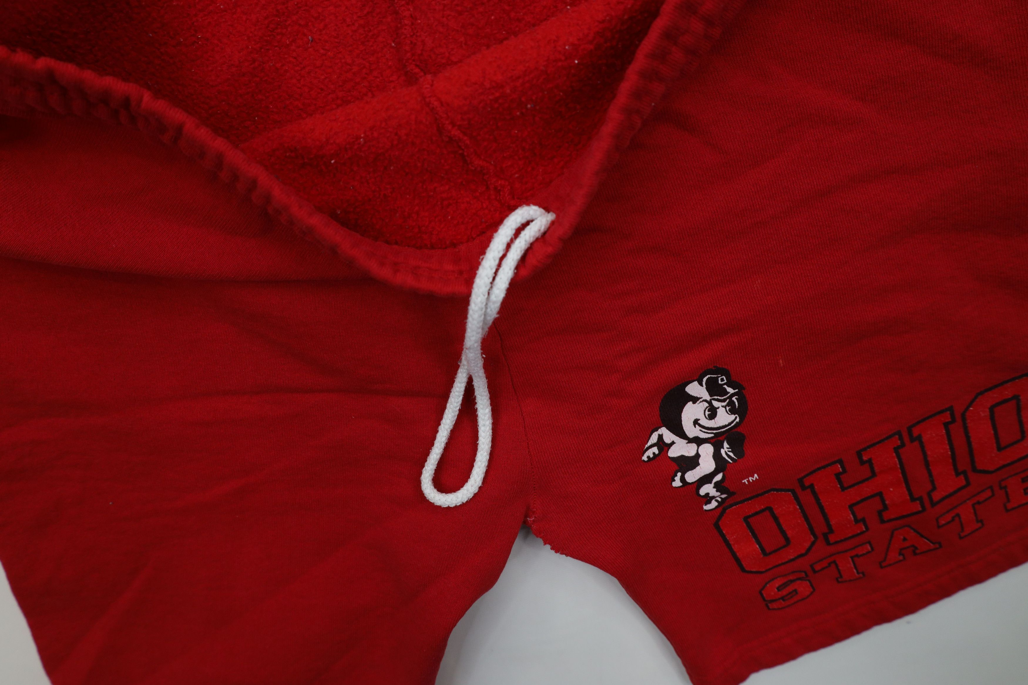 Vintage Vintage 90s Ohio State University Sweatpants Shorts Red USA Size US 34 / EU 50 - 7 Thumbnail
