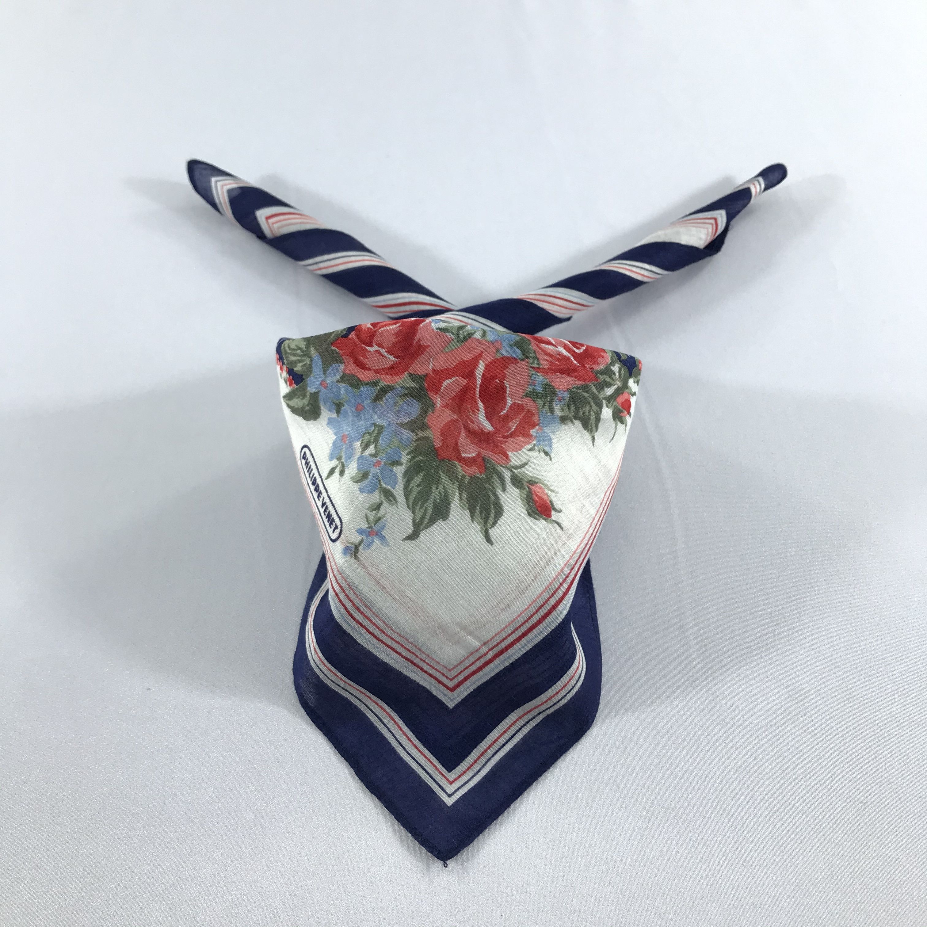 Vintage Philippe V Handkerchief Neckerchief Bandana H989 Size ONE SIZE - 1 Thumbnail