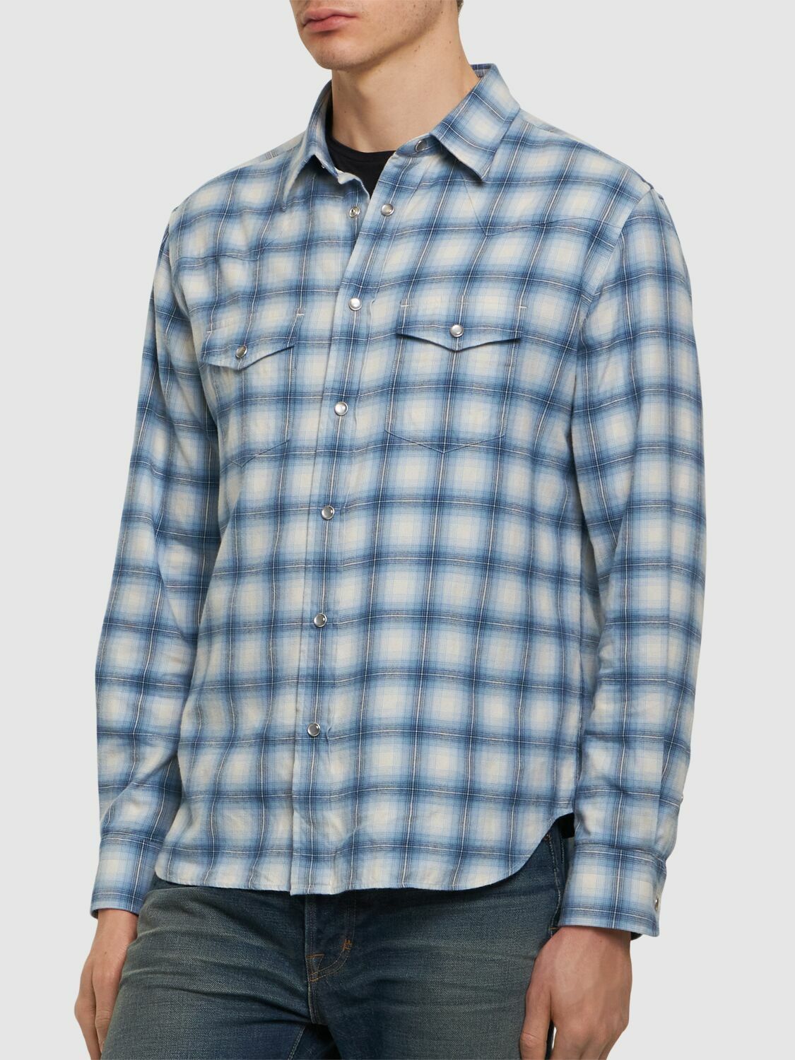 Tom Ford o1y0425 Checked Shirt in Multicolor Size US M / EU 48-50 / 2 - 4 Thumbnail