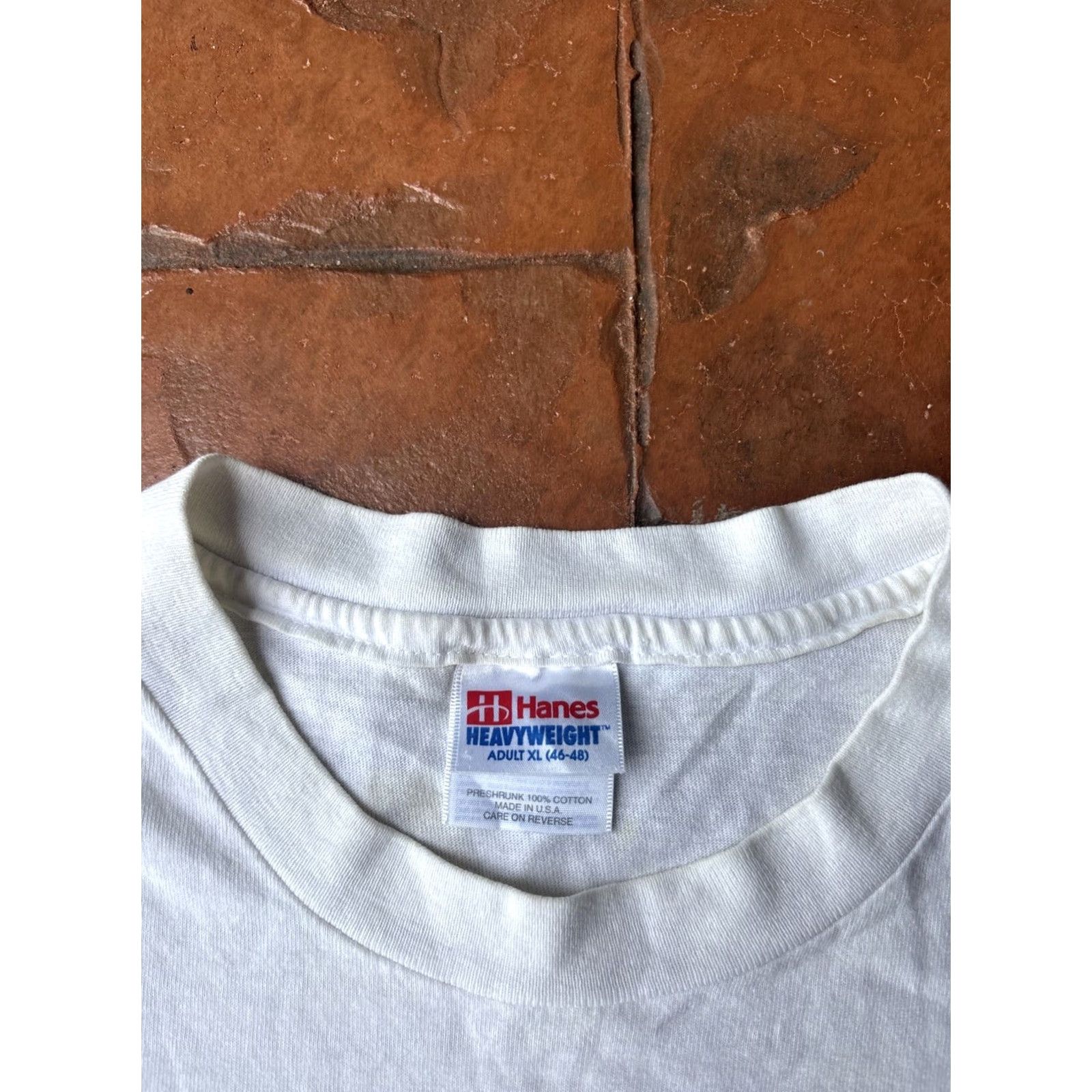 Hanes VINTAGE 1995 Super Bowl Miami T-Shirt XL Single Stitch USA Hanes Crew Neck Short Sleeve Men White Cotton USA Theme Size US XL / EU 56 / 4 - 2 Thumbnail