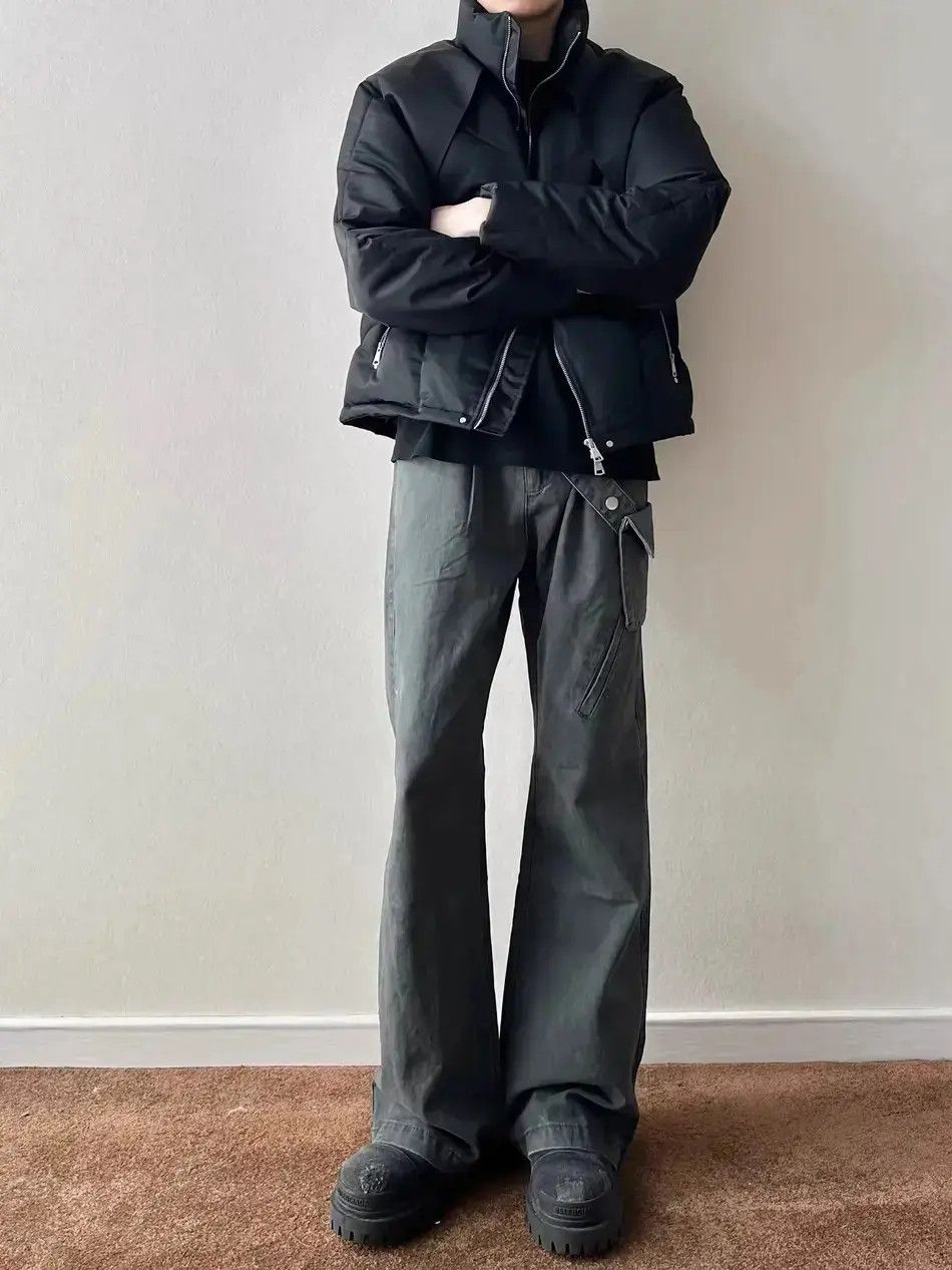 Japanese Brand Retro waist bag straight tube micro flared jeans Size US 32 / EU 48 - 1 Thumbnail