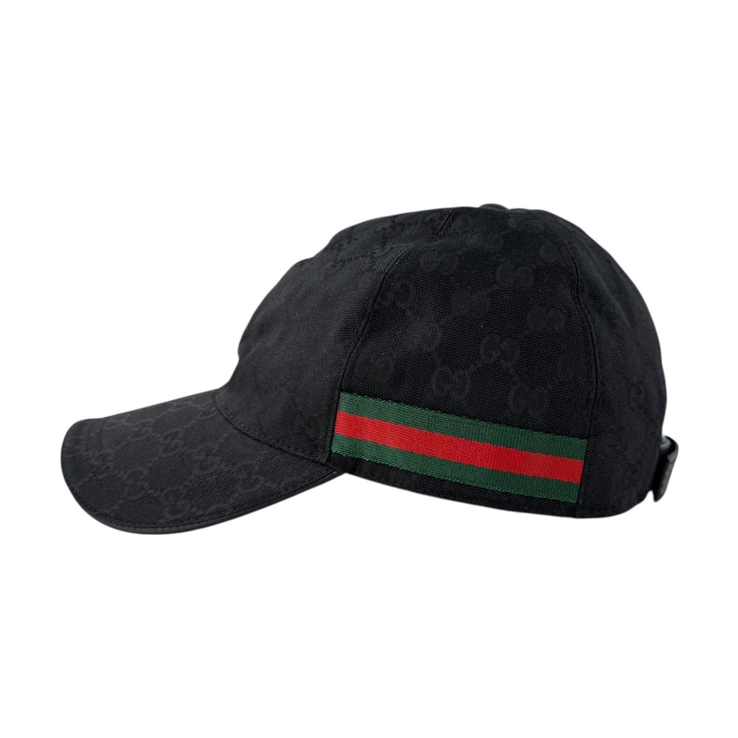 Gucci Gucci Sherry Line Black Monogram Baseball Cap Size ONE SIZE - 2 Thumbnail