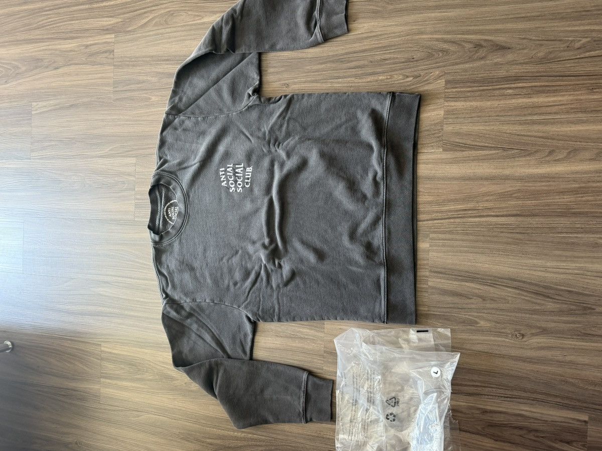 Anti Social Social Club × Fragment Design Anti Social Social Club Grey Crewneck Sweatshirt Pullover L Size US L / EU 52-54 / 3 - 1 Thumbnail