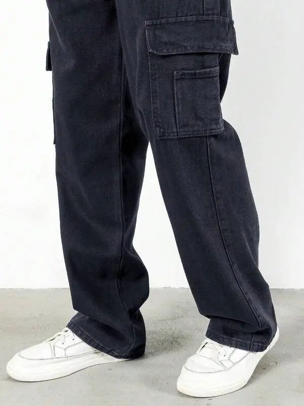 Jean Komuro x Mari Cargo Pocket Denim Jeans Straight fit Size US 32 / EU 48 - 4 Thumbnail