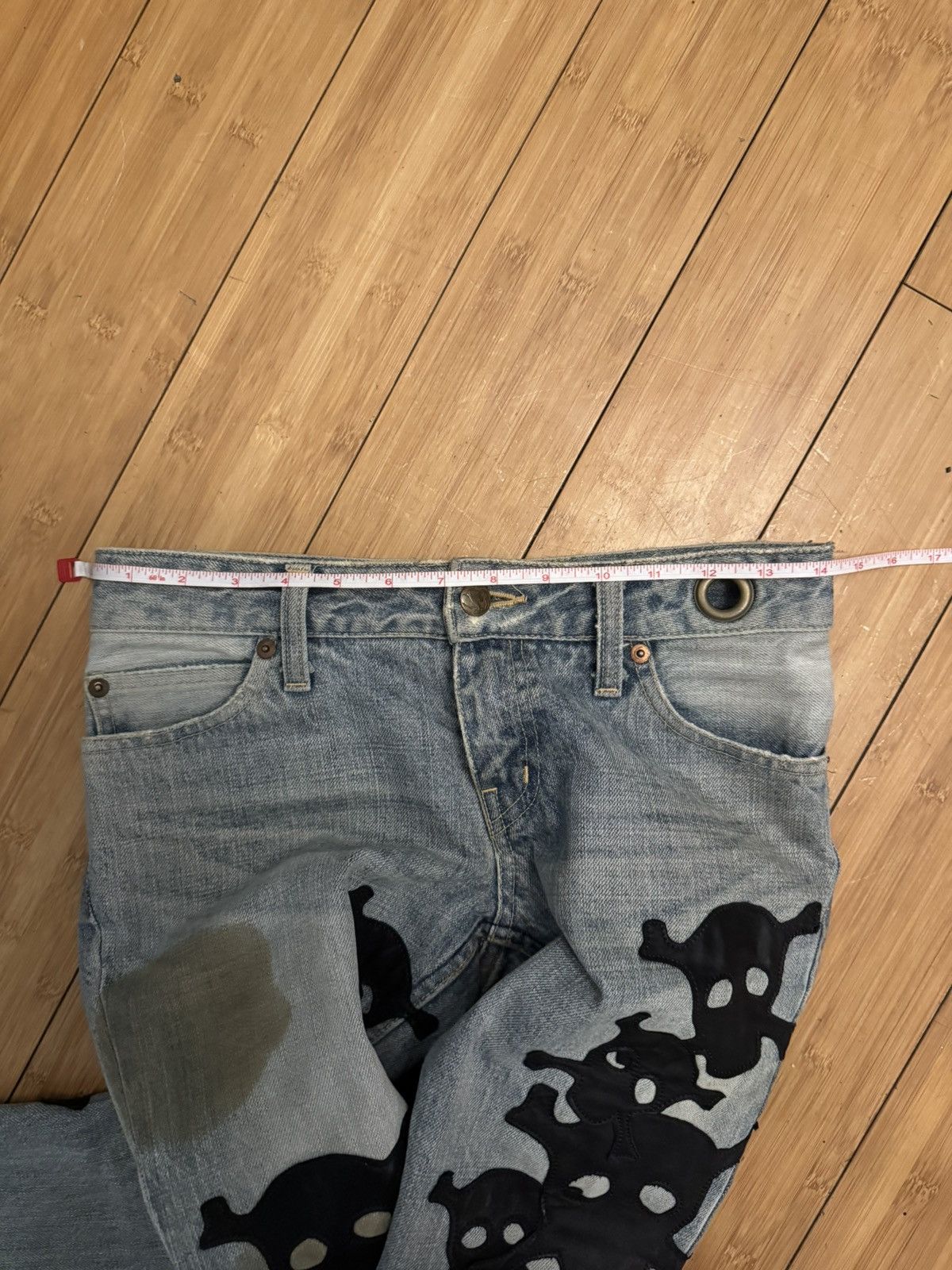 Le Grande Bleu (L.G.B.) LGB Skull Denim Size US 29 - 4 Thumbnail