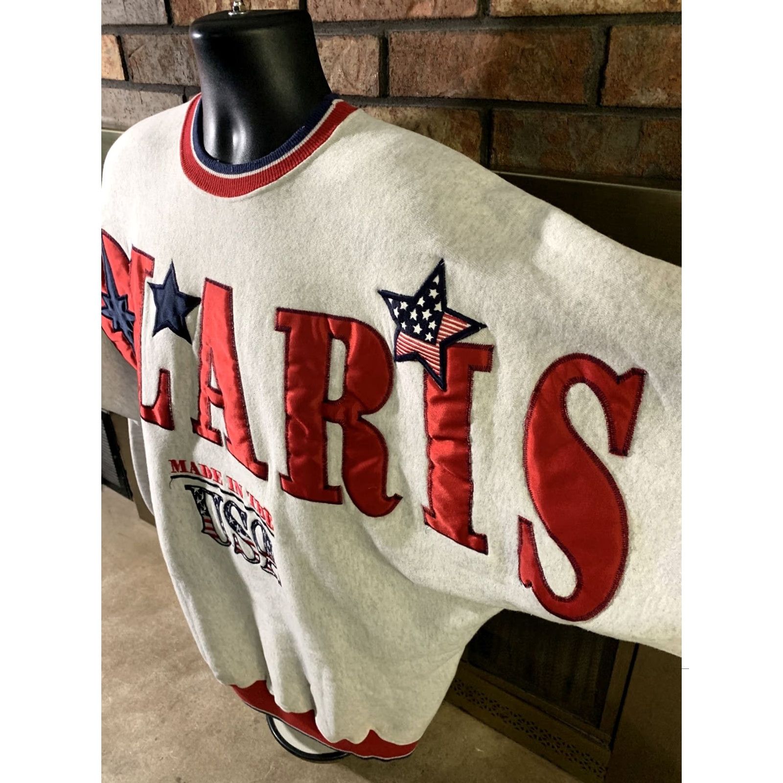 Vintage Vtg Polaris Indy XCR Snowmobile Racing Crewneck Sweatshirt Mens Large Gray Crew Neck Sweatshirt Mens Large Polaris Snowmobile Vintage Cat Theme Size US L / EU 52-54 / 3 - 4 Thumbnail
