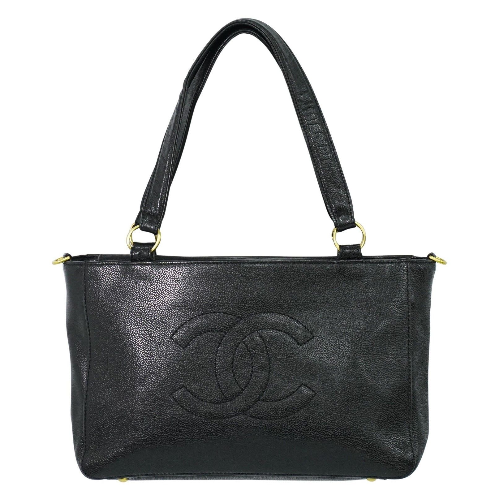 Chanel Vintage Timeless Convertible Tote Caviar