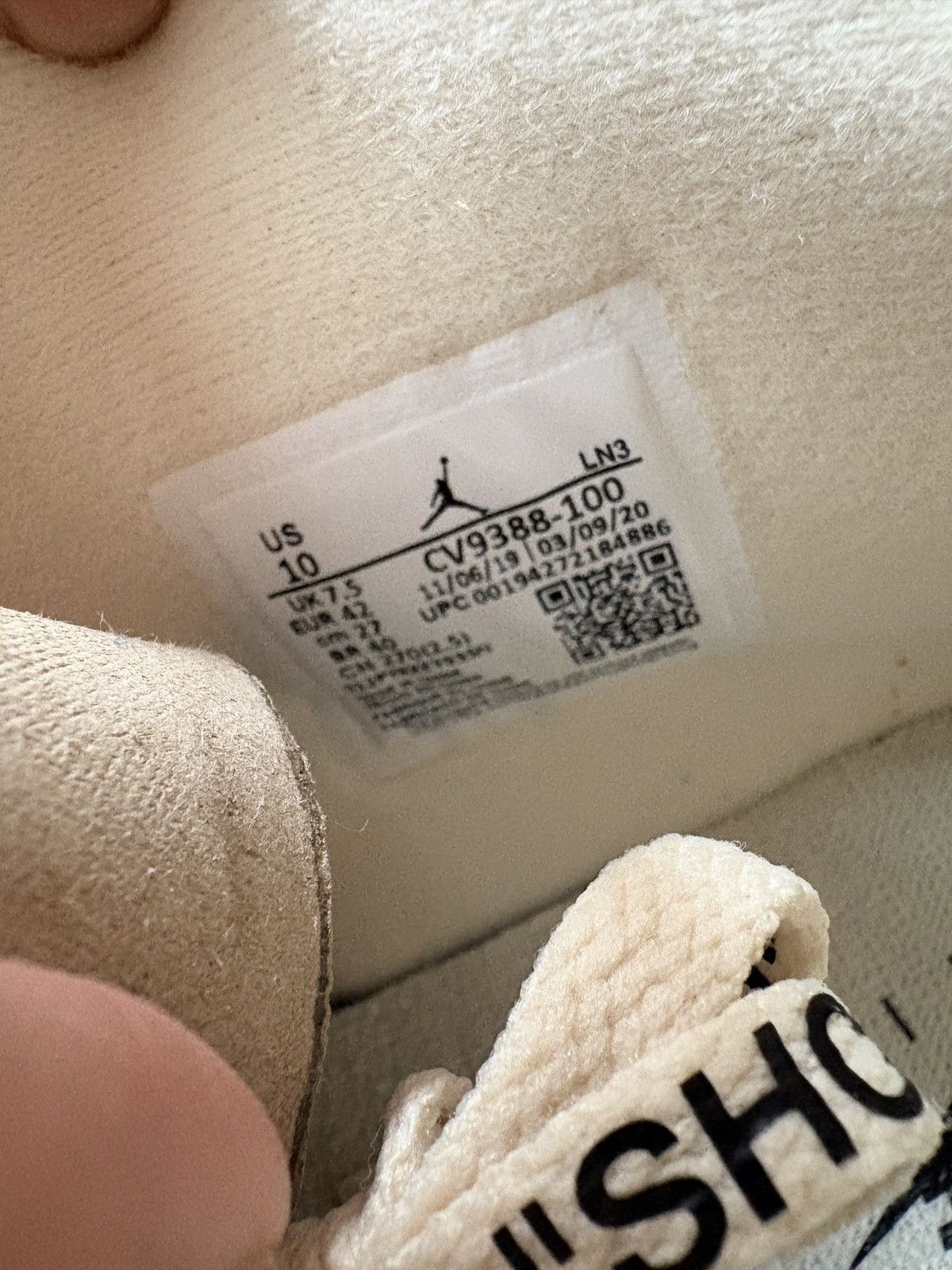 Nike × Off-White Air Jordan 4 Retro SP OFF WHITE Size US 8.5 / EU 41-42 - 10 Thumbnail