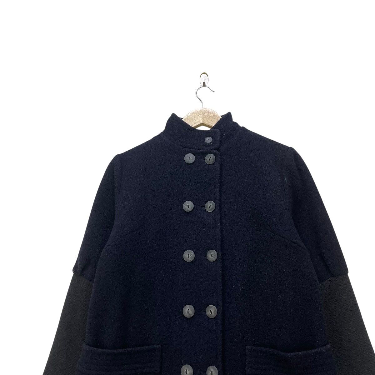 Japanese Brand 🔥 Nadell Double Side Button Stand Up Collar Wool Jacket Size M / US 6-8 / IT 42-44 - 3 Thumbnail