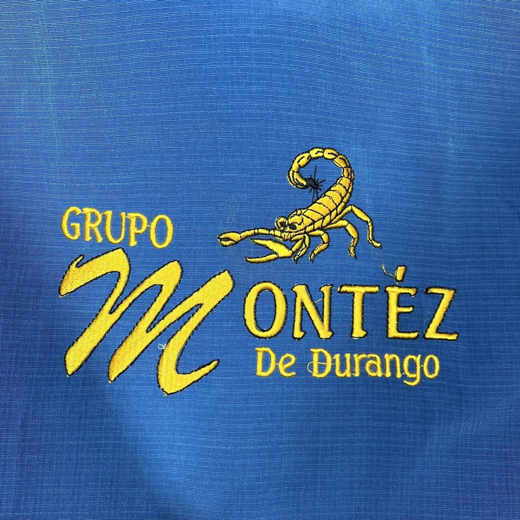 Durango VINTAGE Grupo Montez de Durango Camisa Para Hombre De Manga Corta Large Button Down Men Shirt Short Sleeve Button-Up Blue Size US L / EU 52-54 / 3 - 5 Thumbnail