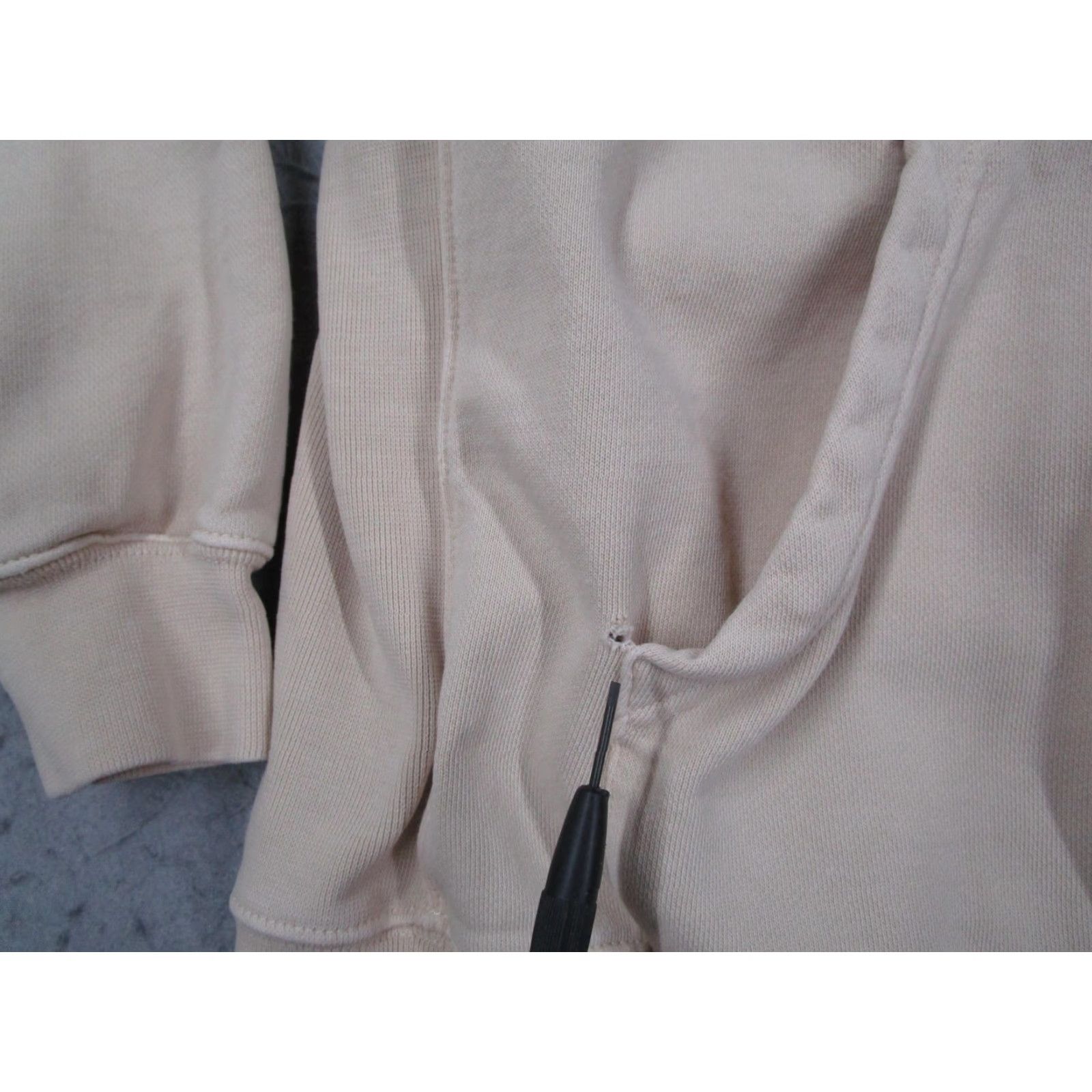 Katin Katin Hoodie Mens XL Beige Fleece Pullover Embroidered Logo Kangaroo Pocket Size US XL / EU 56 / 4 - 5 Thumbnail