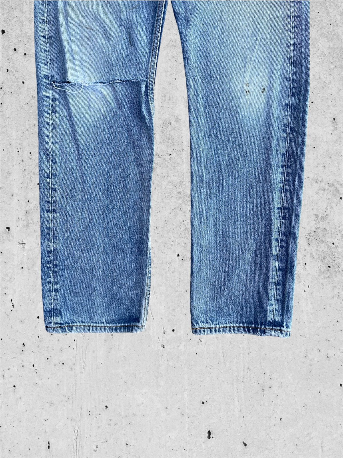 Jean × Levi's 🔥 Levi's 501 XX Blue Distressed Denim W32 🔥 Size US 32 / EU 48 - 5 Thumbnail