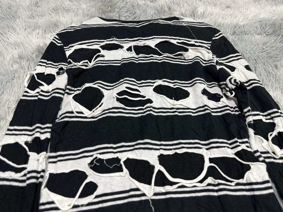 If Six Was Nine 🔥Sick Y2K L7 Real Hip Mummy Layered Striped Henley Ls Shirt Size US S / EU 44-46 / 1 - 12 Thumbnail