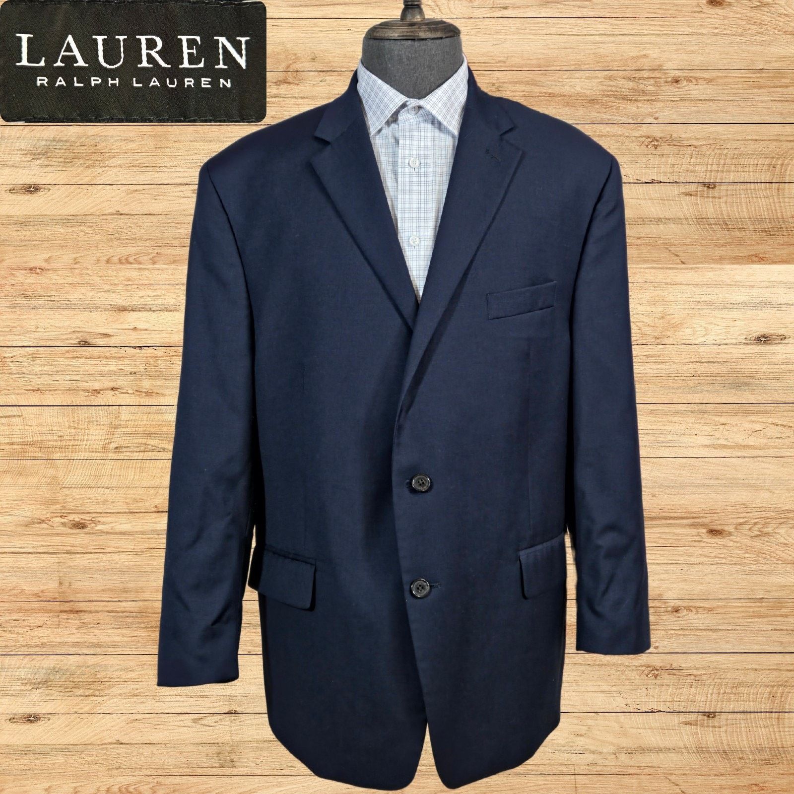 Lauren Ralph Lauren LRL Ralph Lauren Black Label Blazer Men's 50R Navy 2 Button Size 50R - 1 Thumbnail