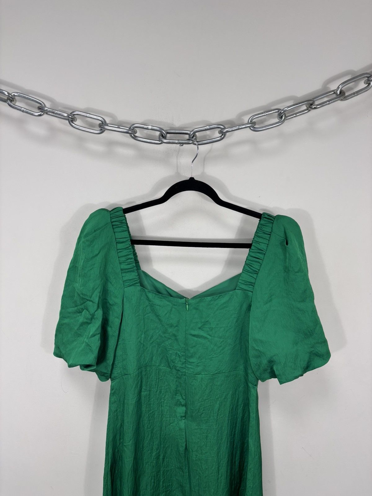 Sandro Sandro NWT Falbala Women’s Green Cut Out Short Sleeve Dress Size M / US 6-8 / IT 42-44 - 17 Thumbnail