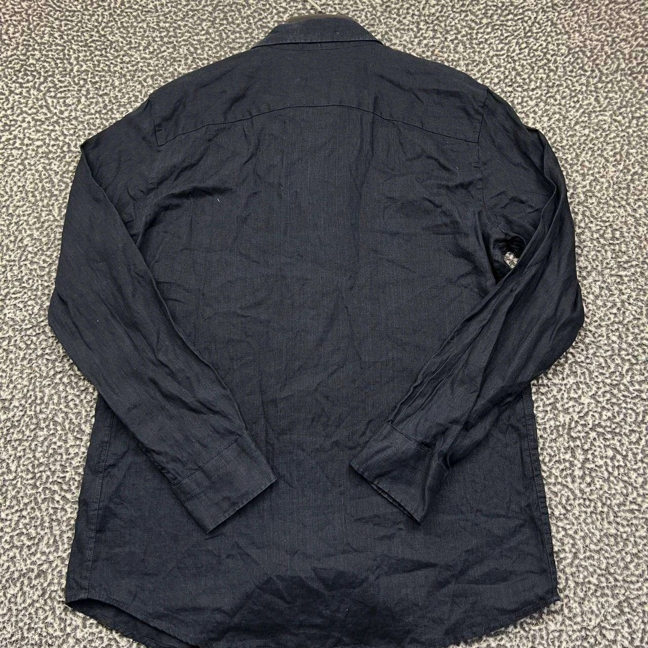 Zara Zara Button Up Shirt Men Navy Long Sleeve Collared XL Size US XL / EU 56 / 4 - 2 Thumbnail