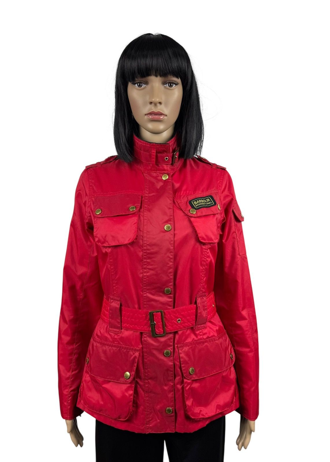Barbour Barbour International Rainbow Belted Jacket Nylon UK8 US4 Size S / US 4 / IT 40 - 1 Thumbnail