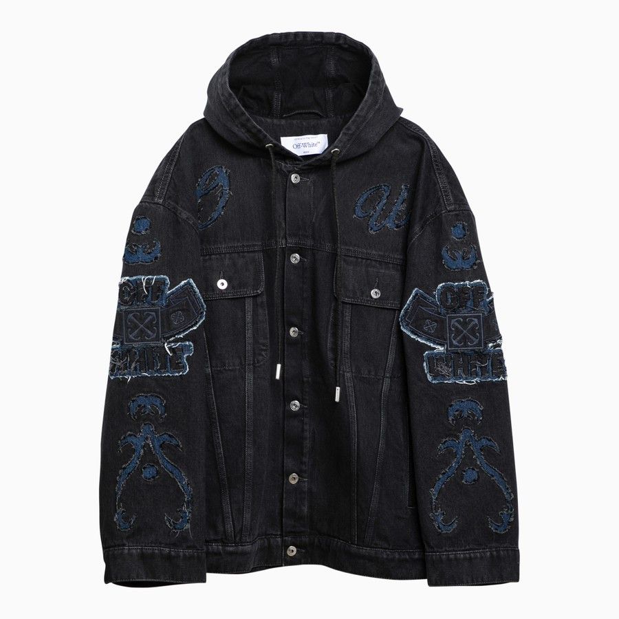 image of Off White O1D2Blof0424 Denim Jacket In Multicolor, Men's (Size Small)