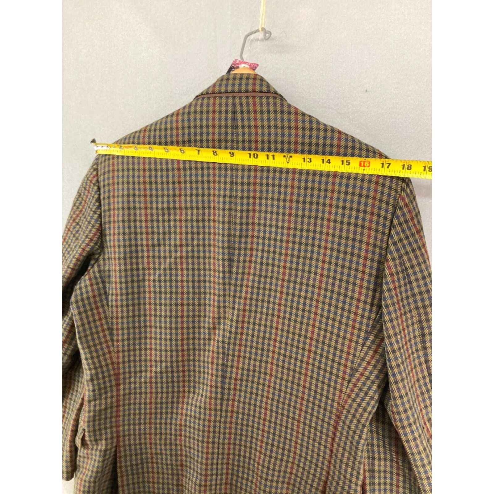 Vintage VINTAGE Hield Brothers Sport Coat Mens Brown Plaid Wool Jacket Size 43 Italian Made Classic Fit Size US XS / EU 42 / 0 - 5 Thumbnail