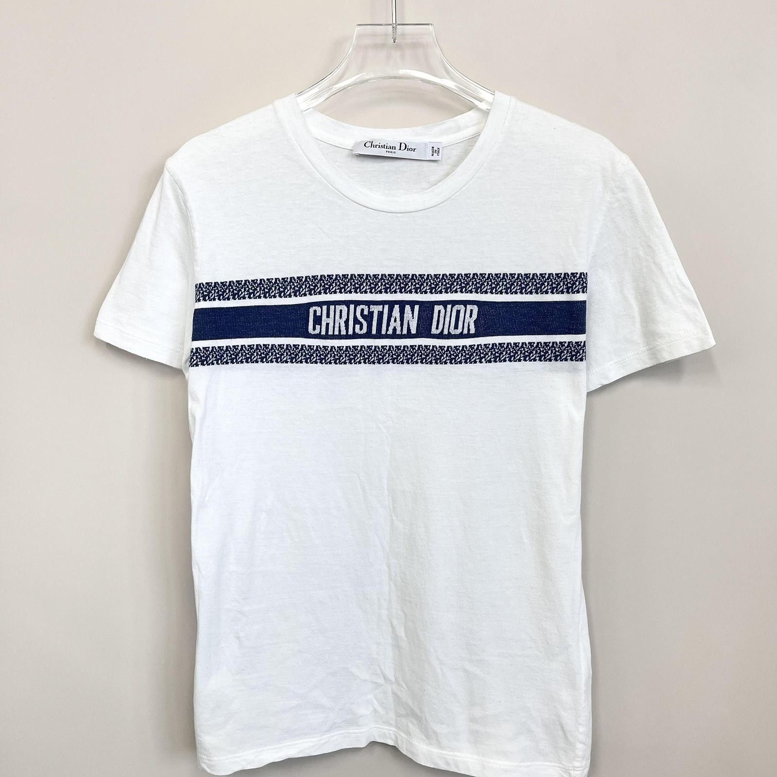 Dior Dior Logo Stripe T-Shirt Size XS Size XS / US 0-2 / IT 36-38 - 1 Thumbnail