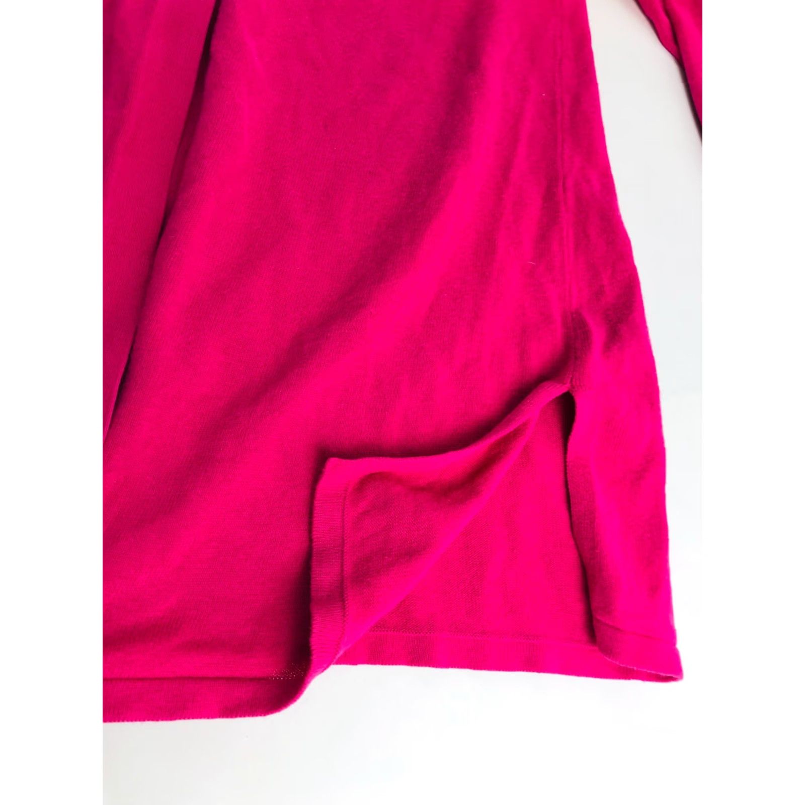 Vintage BFA Classics Sweater Cardigan Women L Pink Long Sleeve Side Slits Solid Size L / US 10 / IT 46 - 4 Thumbnail