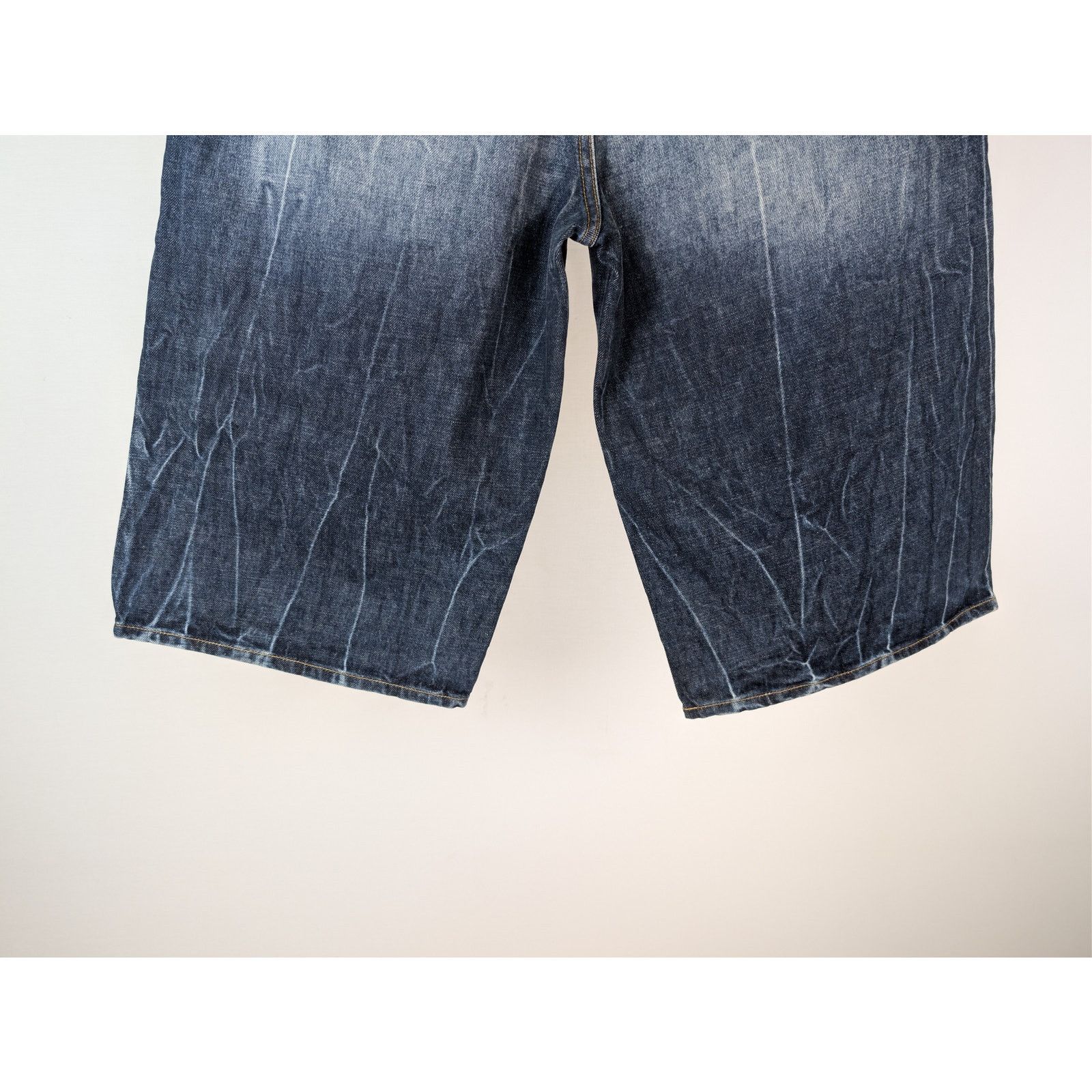 Martine Rose o1rshd1 Zip Denim Jean Short in Blue Acid Size US 32 / EU 48 - 11 Thumbnail