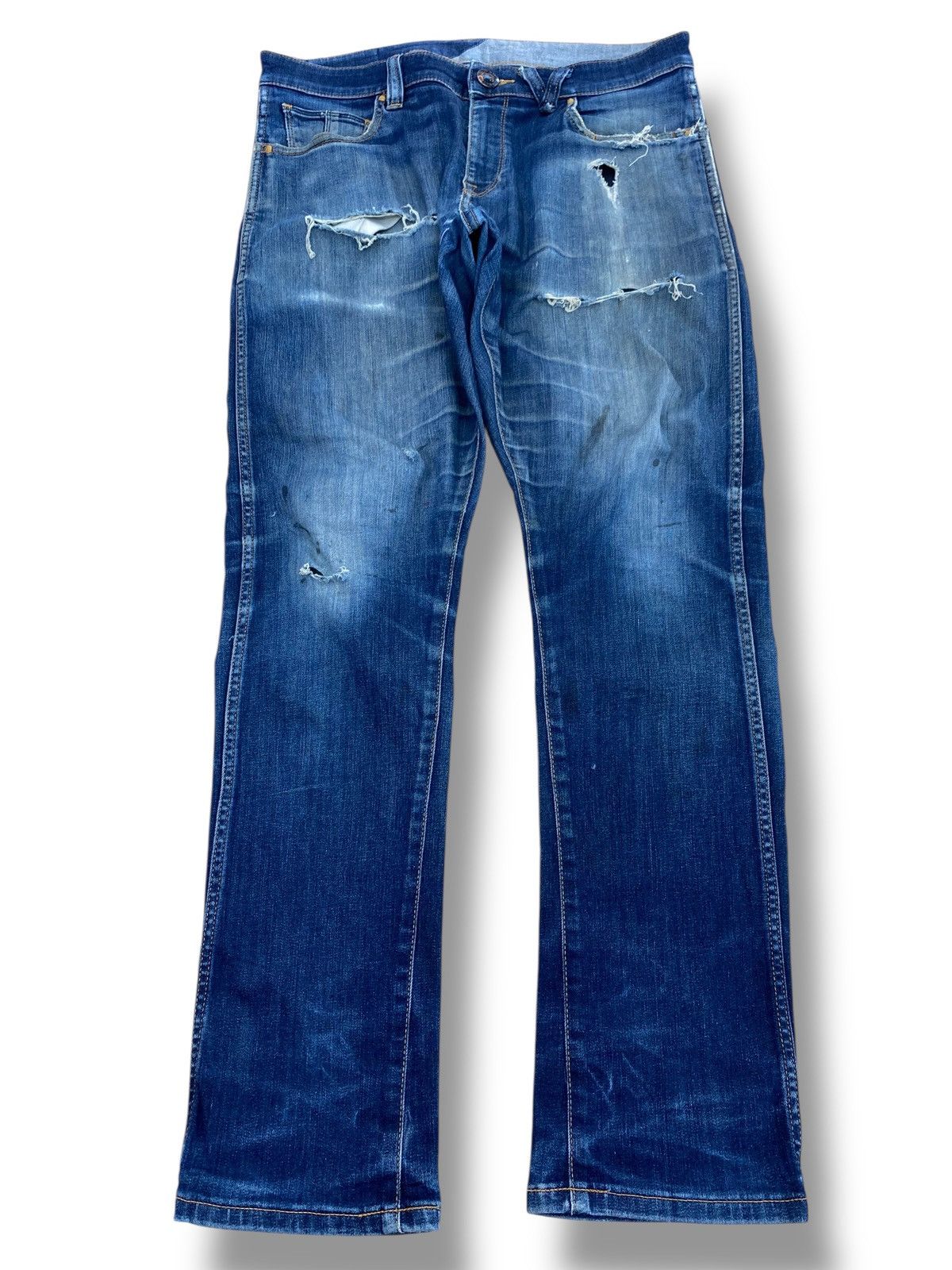 Volcom Volcom Brand Distressed Faded Wash Style Size US 33 - 1 Thumbnail