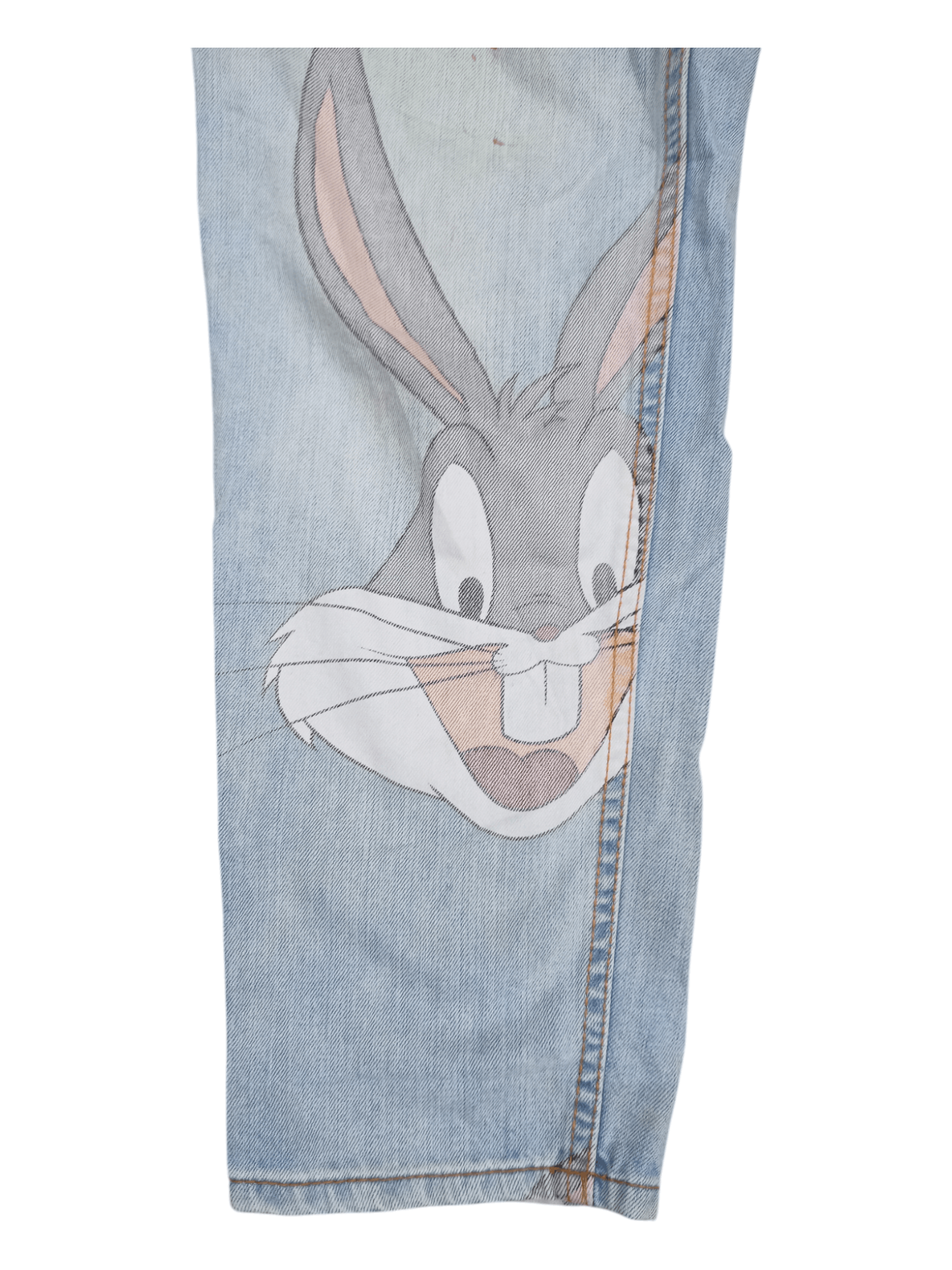 Divided LOONEY TUNES BUGS BUNNY Hip Hop Baggy Street Fashion Jeans Size 31" - 7 Thumbnail