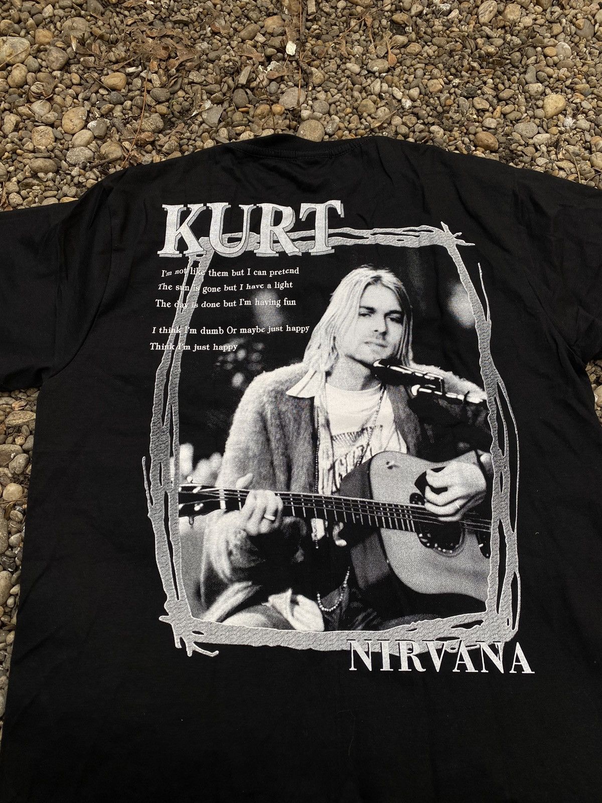 Band Tees × Vintage Vintage Kurt Cobain Nirvana Backprint T-Shirt Size US L / EU 52-54 / 3 - 5 Thumbnail