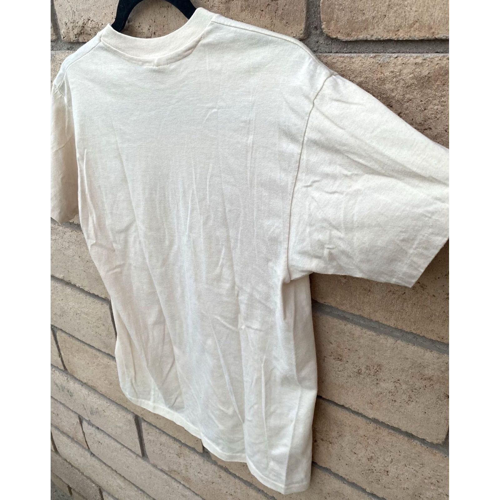 Hanes VINTAGE Hanes T-Shirt Beige 80s Nerd Graphic Print Excelan Excellence In Local Network Technology Men L Adults Short Sleeve Cotton Blend Size US L / EU 52-54 / 3 - 7 Thumbnail