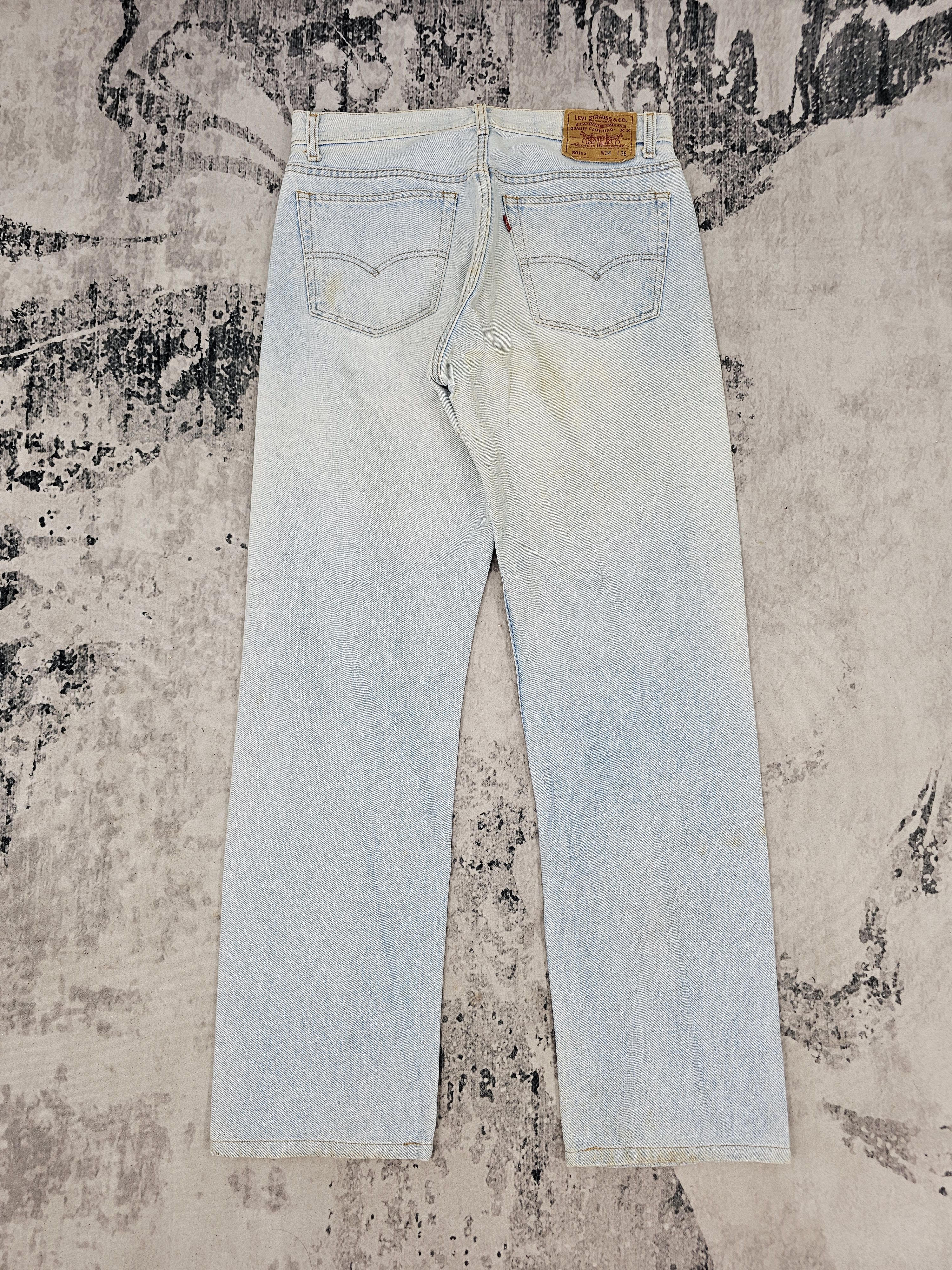 Levi's Vtg 80's LEVIS 501 XX Light Blue Faded Size 32X30 Jean L0415 Size US 32 / EU 48 - 2 Thumbnail