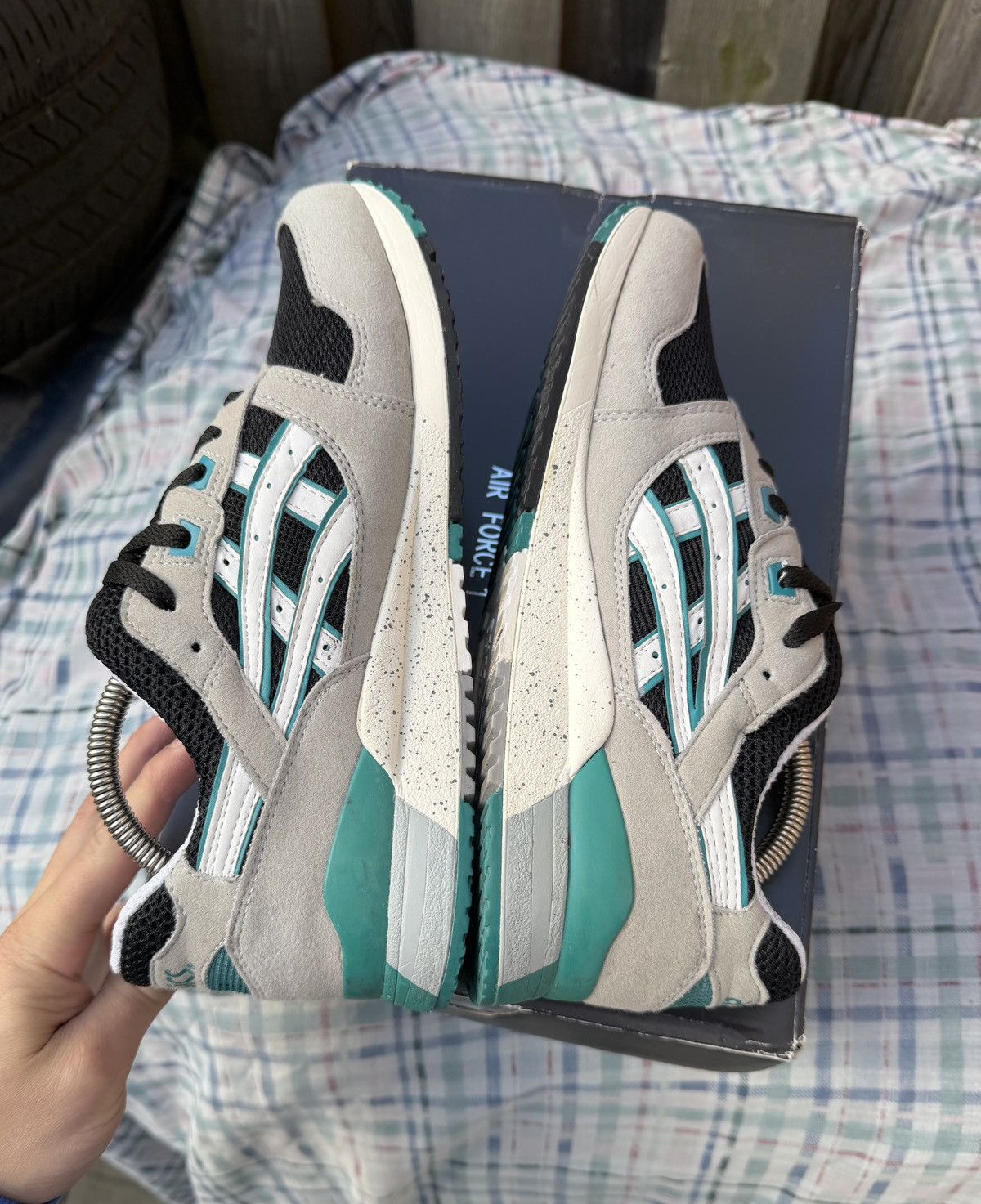 Asics Asics Gel Lyte 3 Grey Black White Mint Size US 9.5 / EU 42-43 - 5 Thumbnail