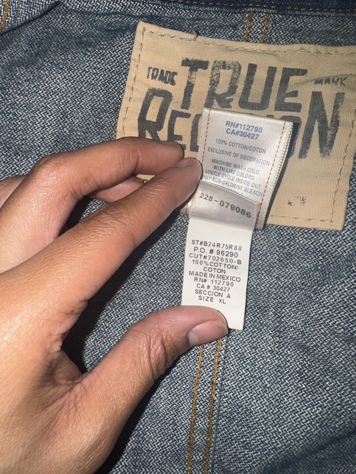 True Religion True Religion Denim Jacket Size XL / US 12-14 / IT 48-50 - 4 Thumbnail