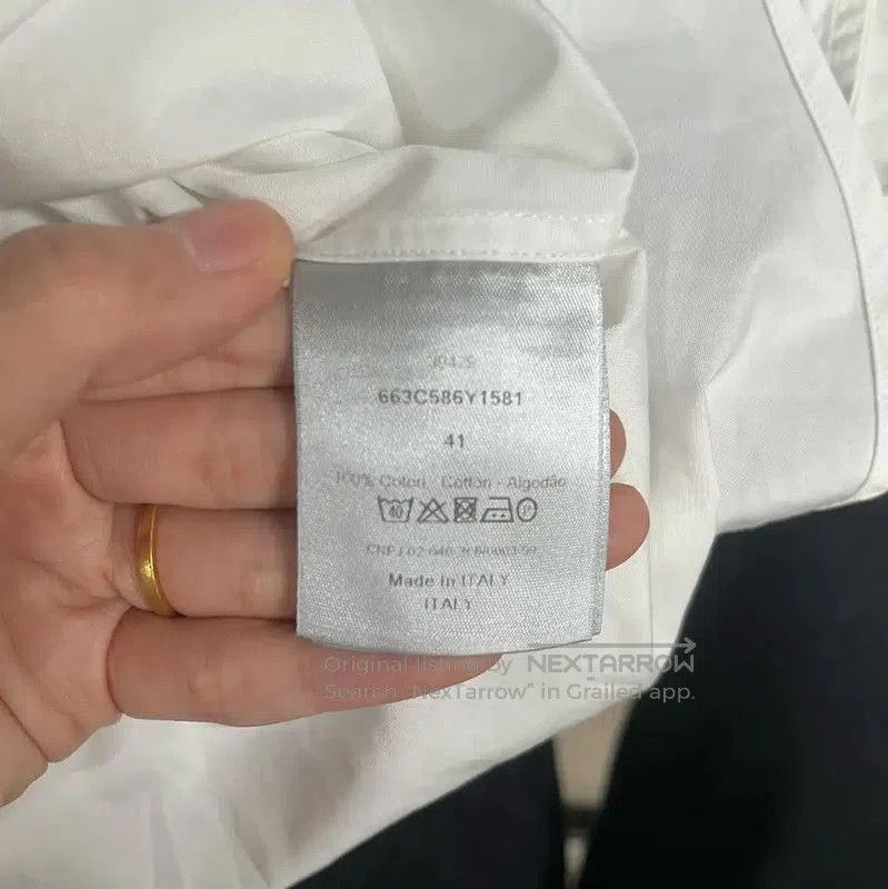 Dior Dior White Long Sleeve Men's Shirt . Size US M / EU 48-50 / 2 - 5 Thumbnail