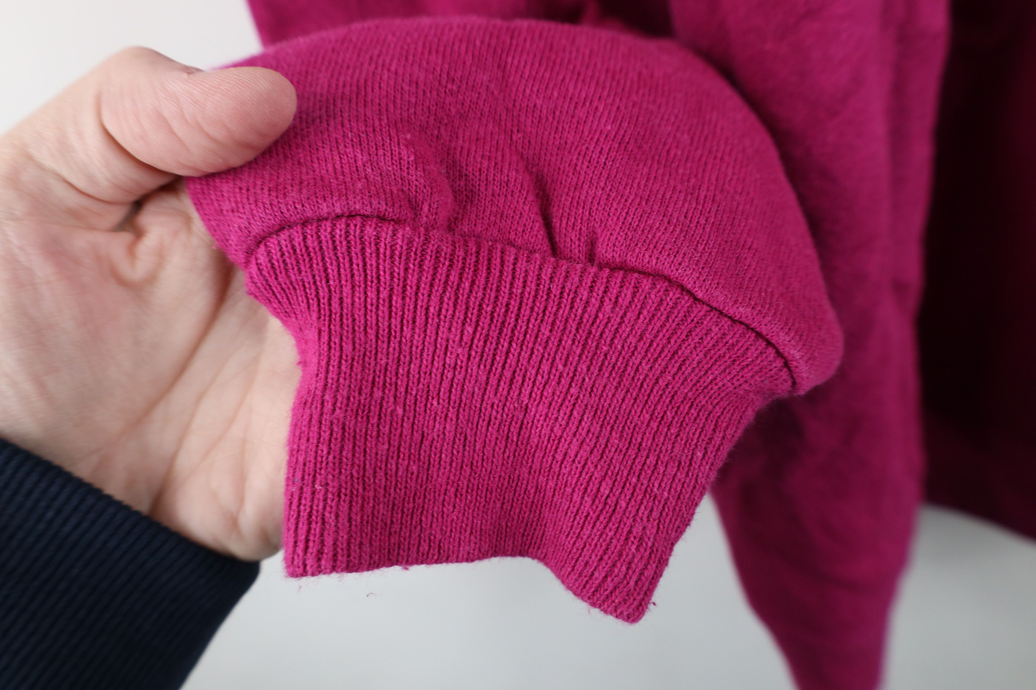 Hanes Vintage 80s 90s Hanes Raglan Crewneck Sweatshirt Magenta USA Size XL / US 12-14 / IT 48-50 - 7 Thumbnail