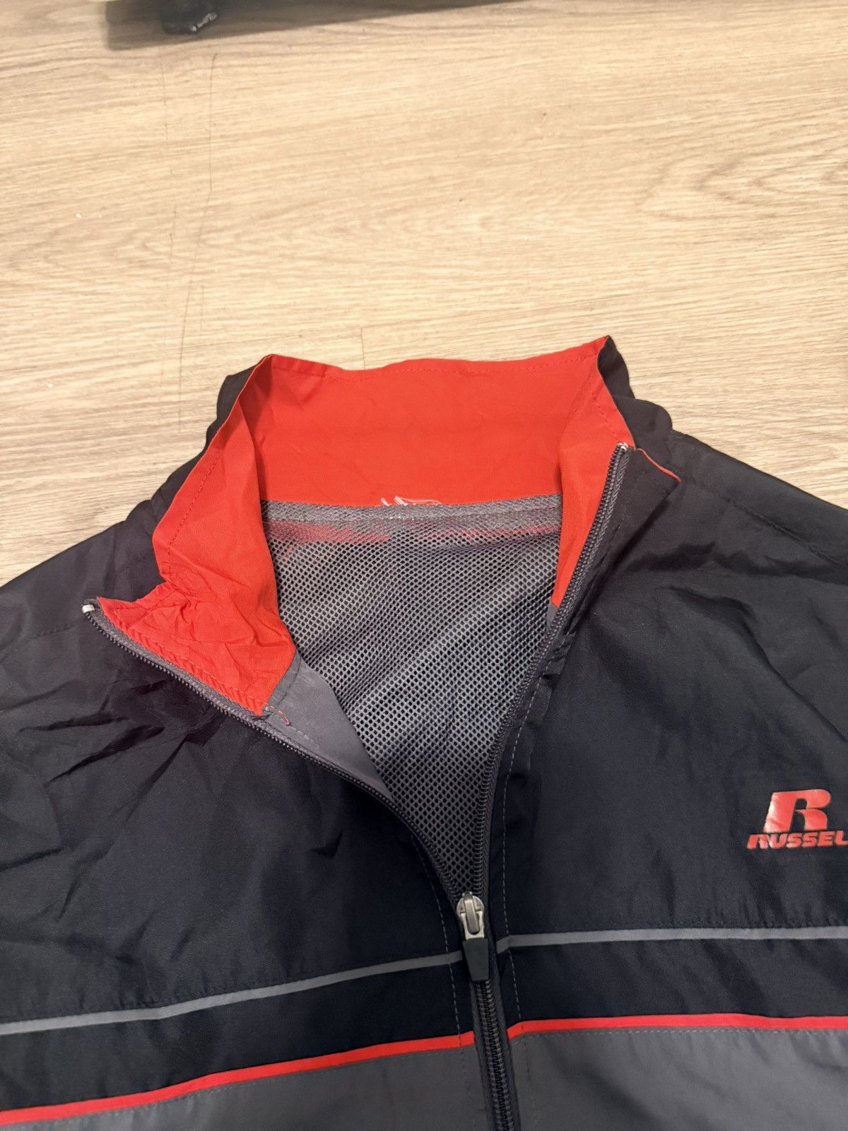 Russell Athletic Black & grey Russell Athletic windbreaker Size US L / EU 52-54 / 3 - 3 Thumbnail