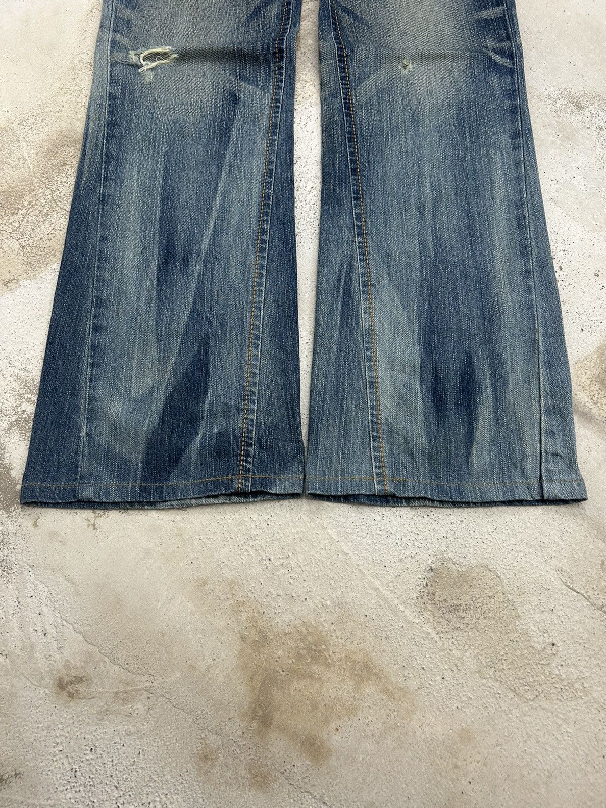Hysteric Glamour Flared Edwin XV Mud Washed Distressed Size US 29 - 5 Thumbnail
