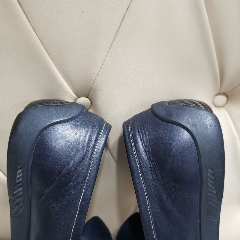 Gucci Gucci Blue GG Print Leather Loafers - Size US 11 / EU 44 - 5 Thumbnail