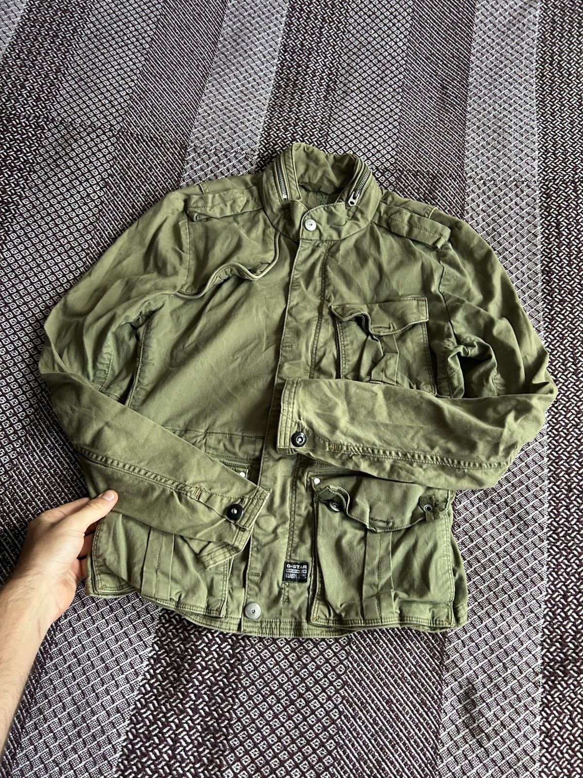 G-Star G-star Raw Cargo Line Women Denim Jacket Military Style Sz M Size M / US 6-8 / IT 42-44 - 6 Thumbnail