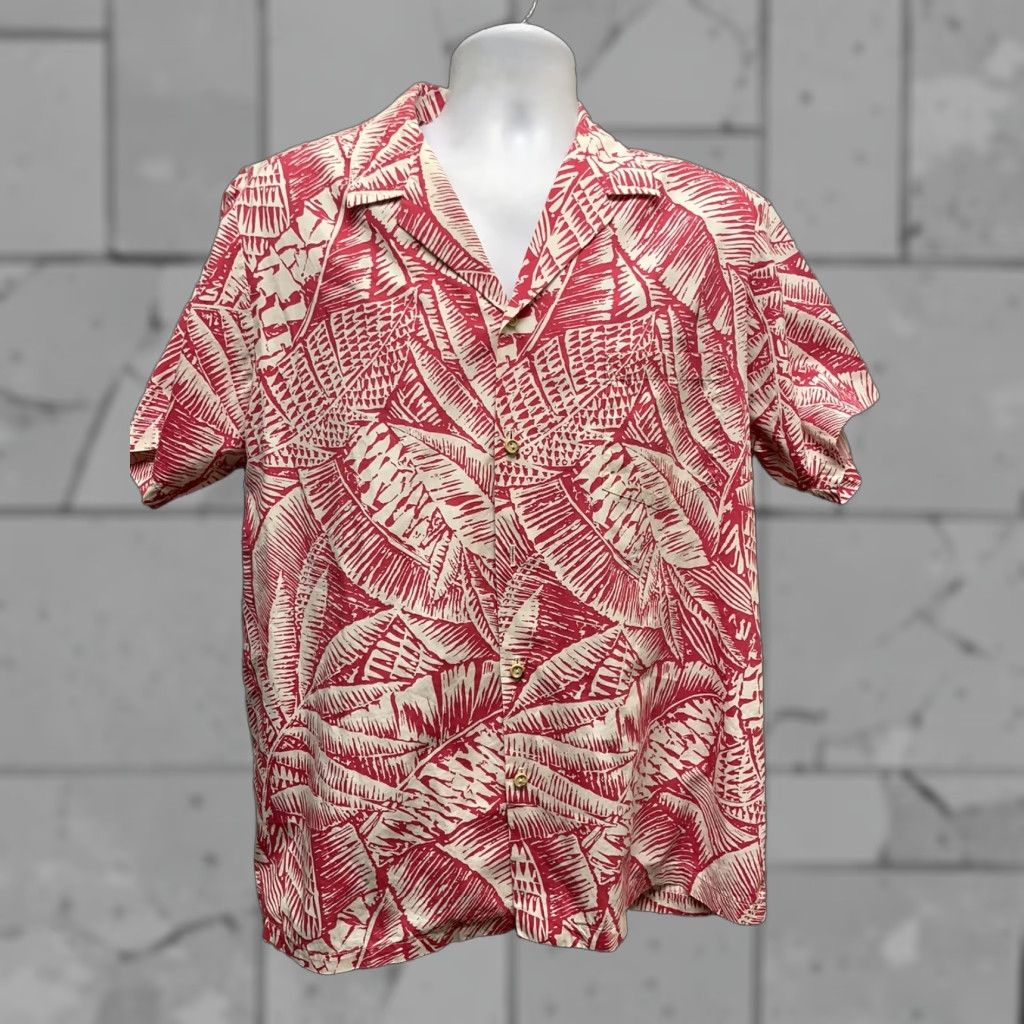 Tori Richard VTG Tori Richard Hawiian Pink/White Short Sleeve Button Down Shirt Mens L Size US L / EU 52-54 / 3 - 1 Thumbnail