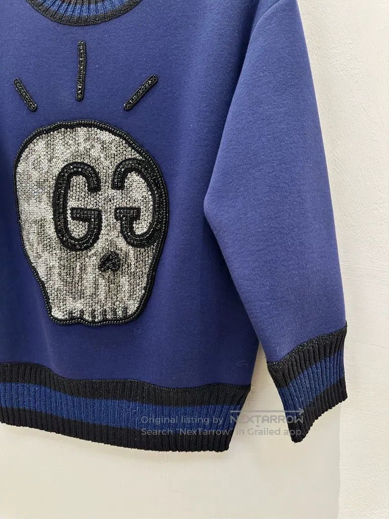 Gucci Gucci Space cotton sweatshirt skull double G sweatshirt Size XXS / US 00 / IT 34 - 4 Thumbnail