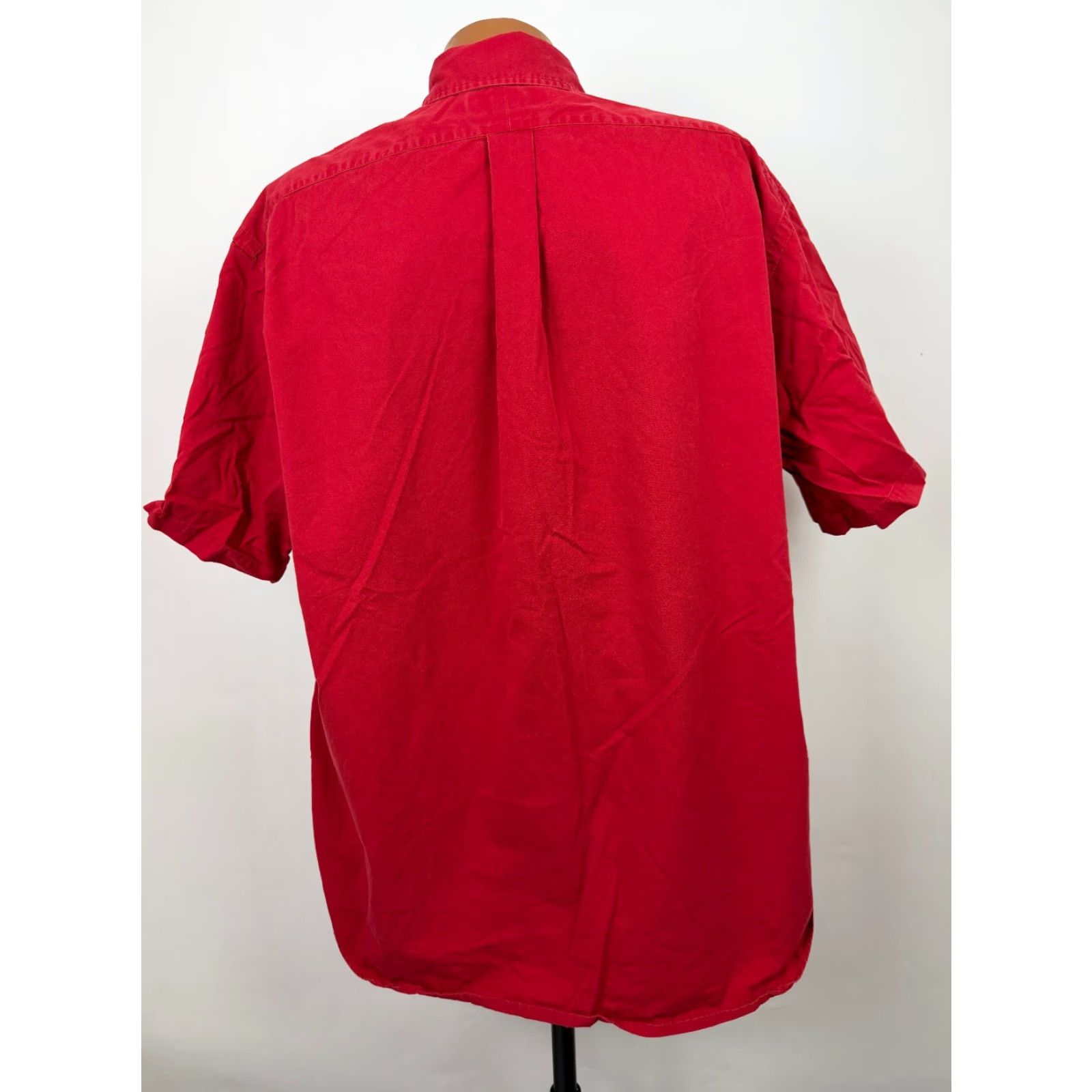 Ralph Lauren VINTAGE Ralph Lauren Blake Shirt XL Oversized Button-Up Red Cotton Twill 90s Preppy Mens Size US XL / EU 56 / 4 - 7 Thumbnail