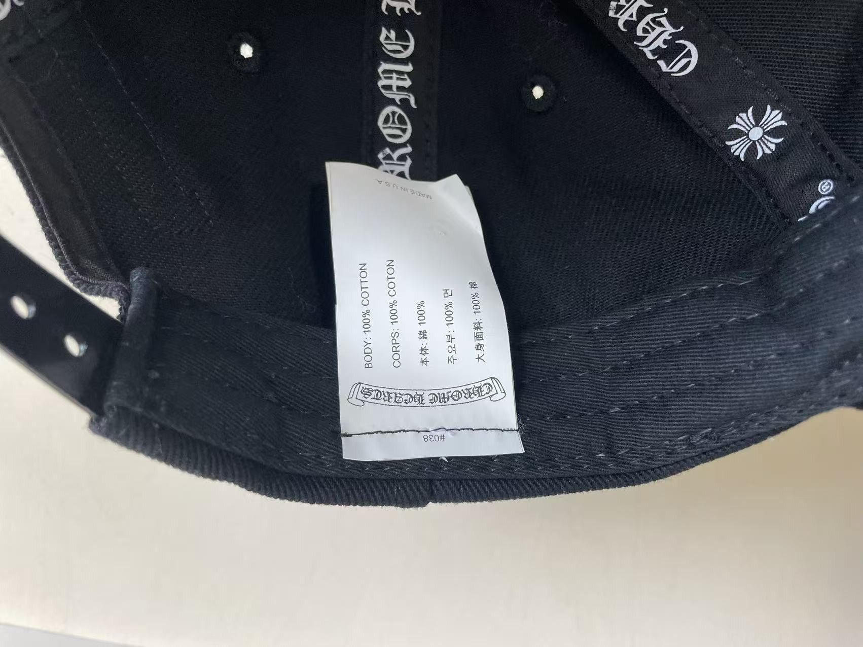 Chrome Hearts Chrome Hearts RS3 Triple Cross Embriodered Baseball Cap Size ONE SIZE - 11 Thumbnail
