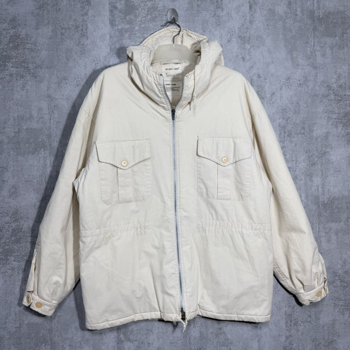 Helmut Lang Vintage Helmut Lang 1999 Size 44 (L) White Mountain Parka Size US L / EU 52-54 / 3 - 1 Thumbnail
