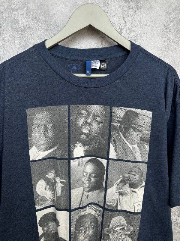 Rap Tees The Notorious B.I.G. Graphic T-Shirt Blue Hip Hop Rap Tee Size US XL / EU 56 / 4 - 5 Thumbnail