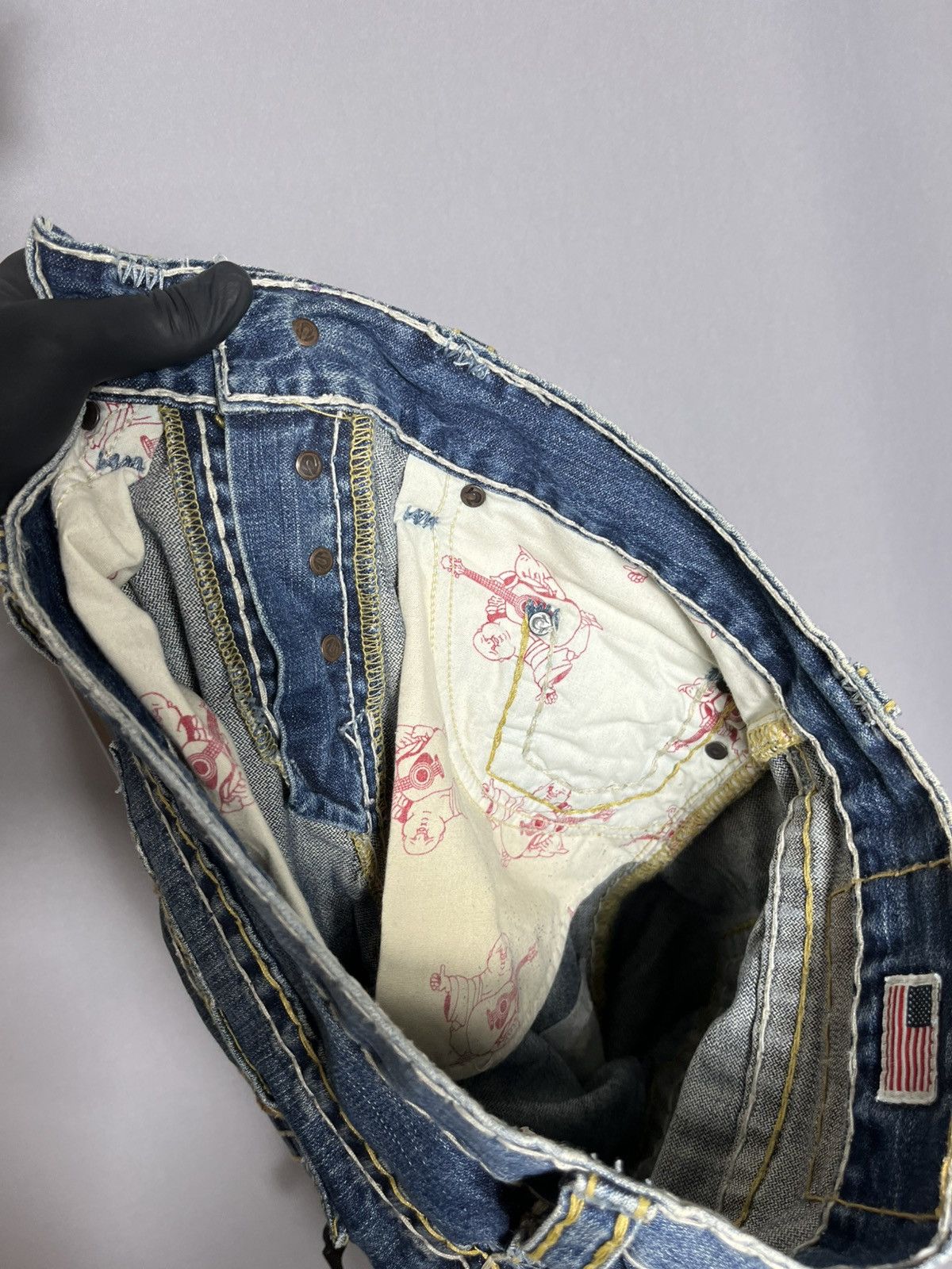 True Religion True Religion geno super t jeans denim mens vintage blue Size US 32 / EU 48 - 11 Thumbnail
