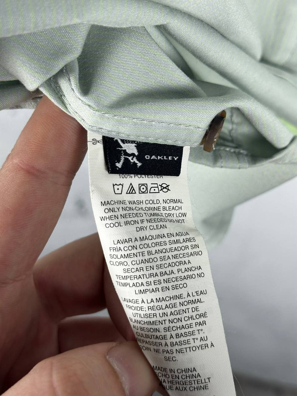 Oakley Oakley Iconic Button Up Tech Over Shirt Mint Size L Size US L / EU 52-54 / 3 - 14 Thumbnail