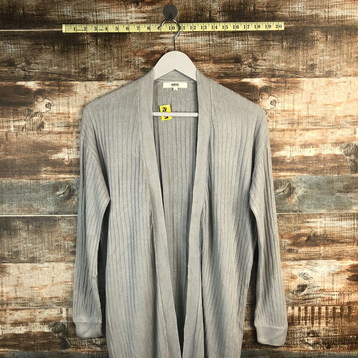 Japanese Brand Ozoc Grey Cardigan Knitwear #A1287 Size M / US 6-8 / IT 42-44 - 2 Thumbnail