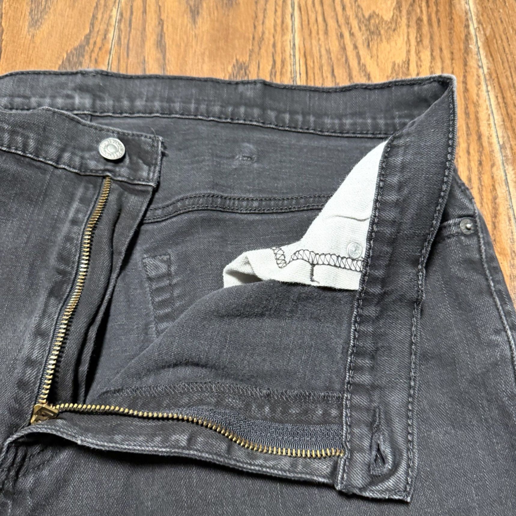 Levi's Levi’s 569 Loose Straight Faded Black Jeans Men’s 38x34 Stretch Denim Size US 38 / EU 54 - 4 Thumbnail