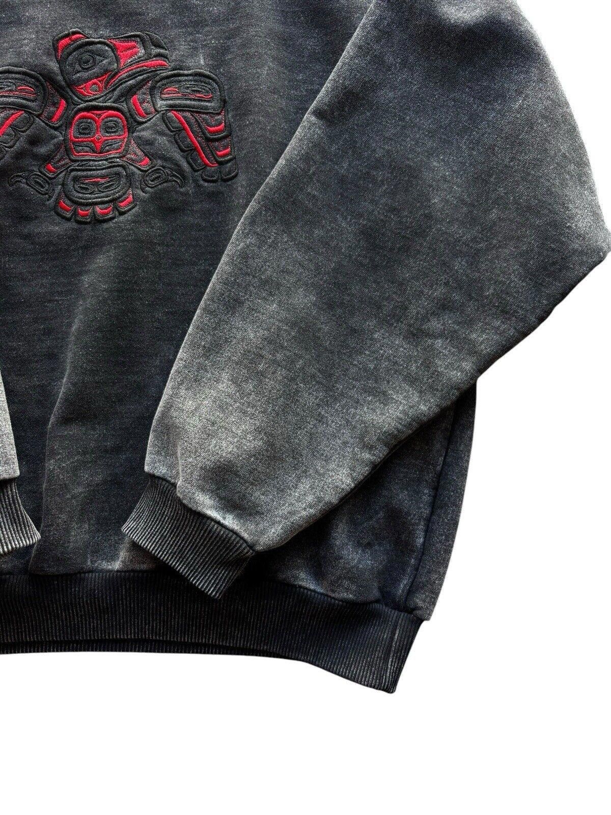 Vintage Vintage Fuzzy Stone Wash Embroidered Native Art Sweater XL Size US XL / EU 56 / 4 - 2 Thumbnail